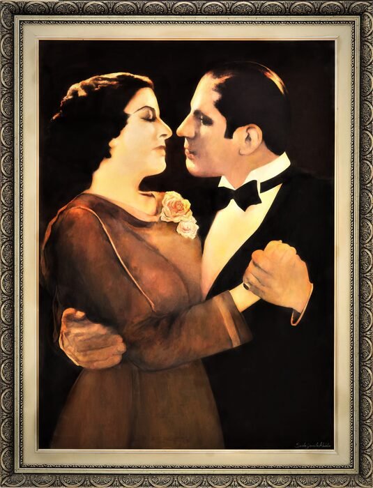 N°8 TRIBUTE TO “CUESTA ABAJO” (Mona Maris with Gardel) 0,99cm x 1,30cm