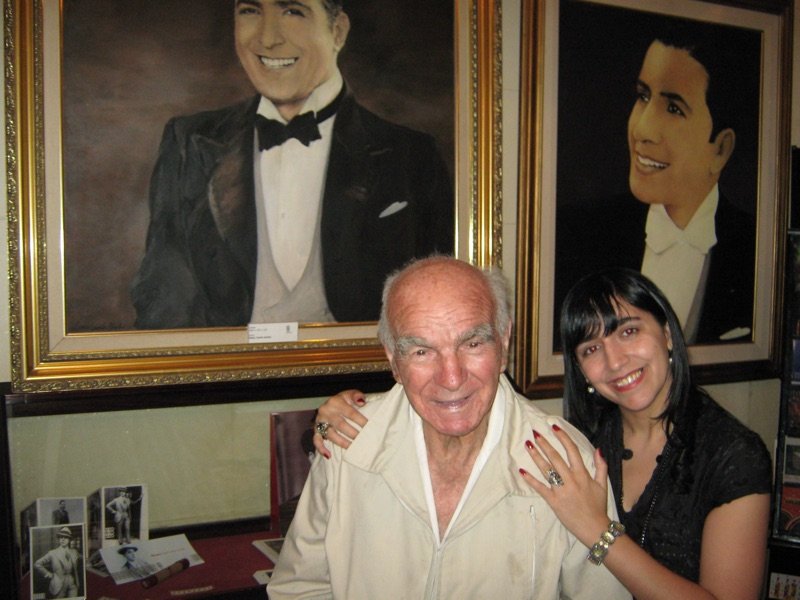 Saide Abdalá con Bruno Cespi (Coleccionista)